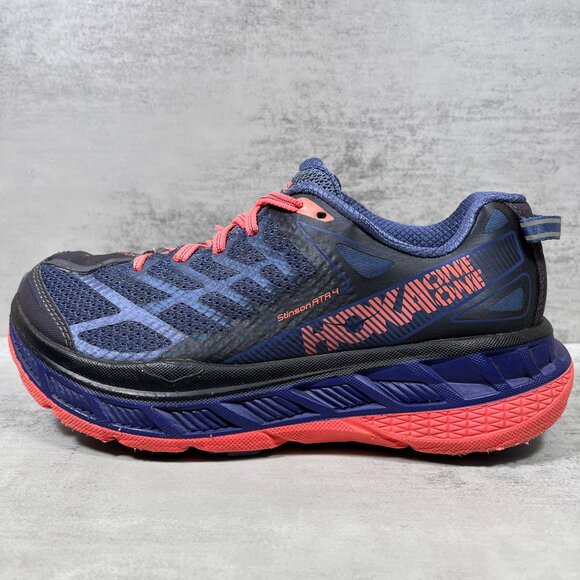 Hoka One One Stinson ATR 4 Trail Running Shoes - Women's Size 6.5 - Blue - Picture 1 of 10